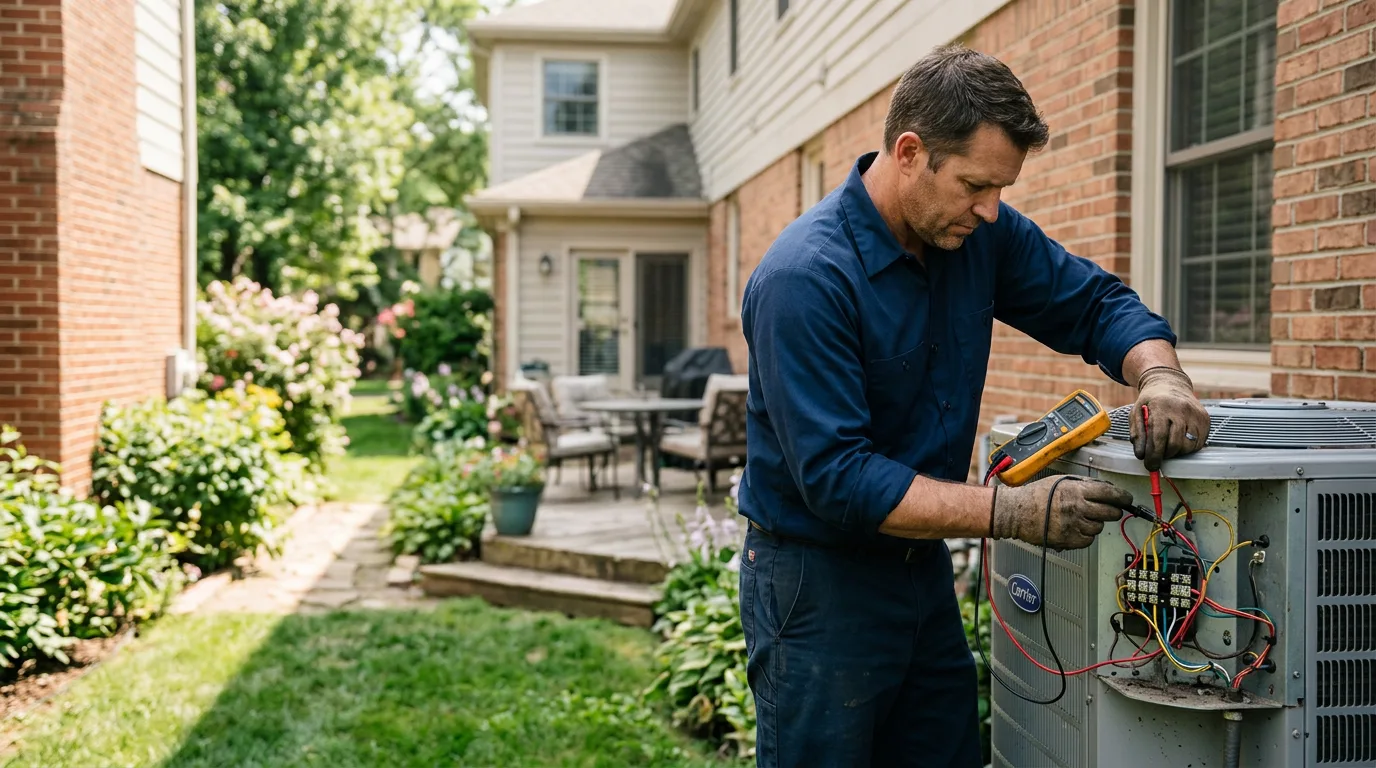 HVAC technician working near Menahga, MN